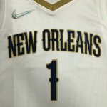 NBA 14 Ingram Pelicans 75th anniversary Maillot blanc